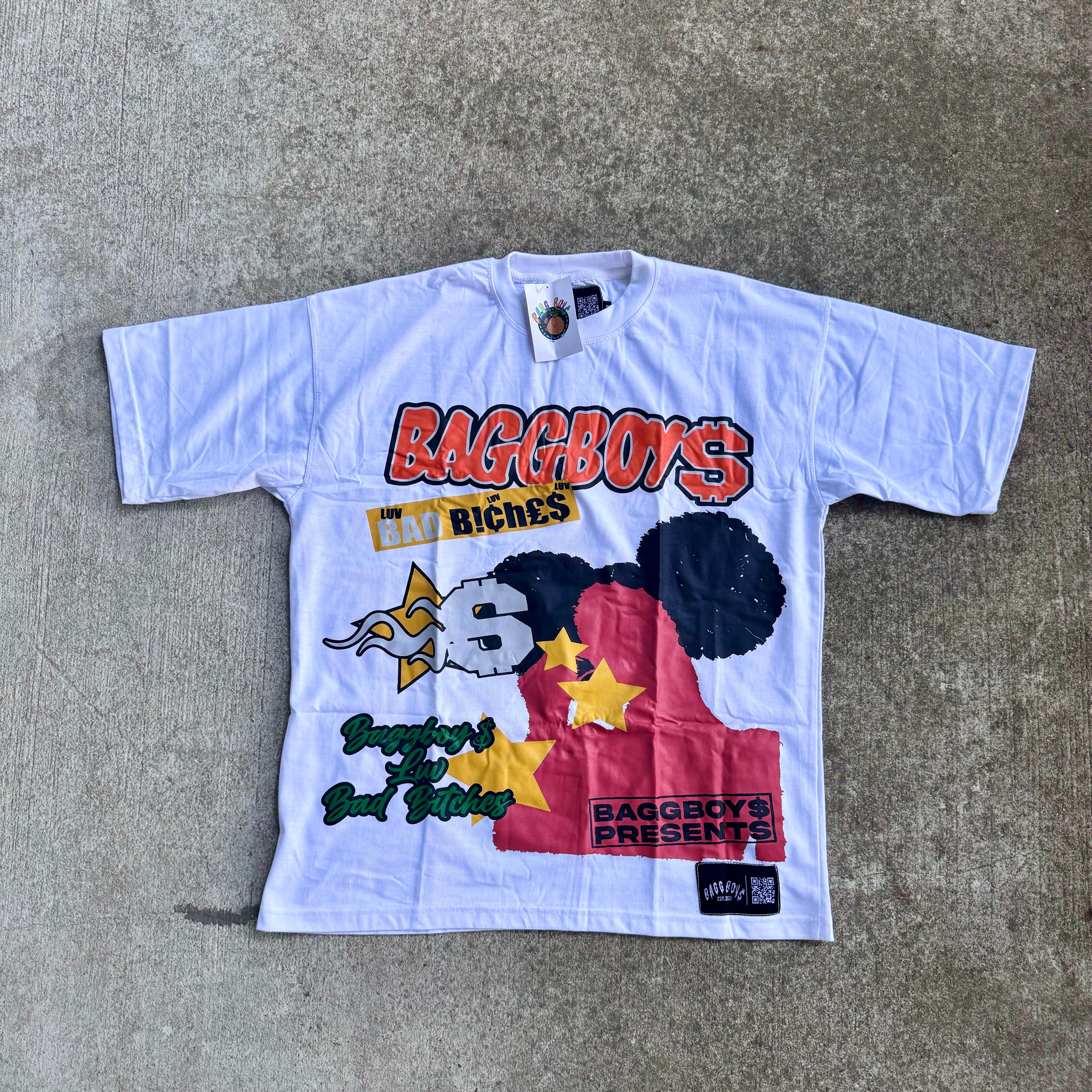 Baggboy$ “LUV” Tee (White)