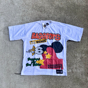 Baggboy$ “LUV” Tee (White)